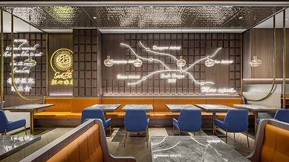 深圳餐厅设计：宝安新宝港式茶餐厅，造就精致年轻范